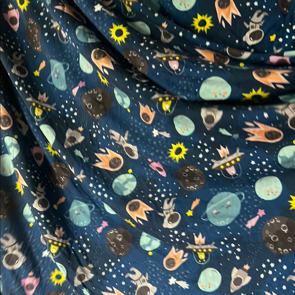 Out of this world bamboo crib sheet